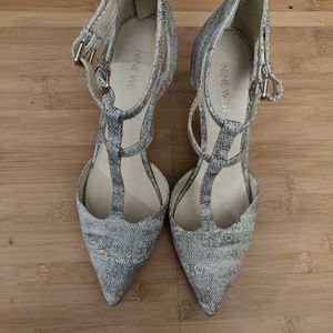 Nine West t-strap heels